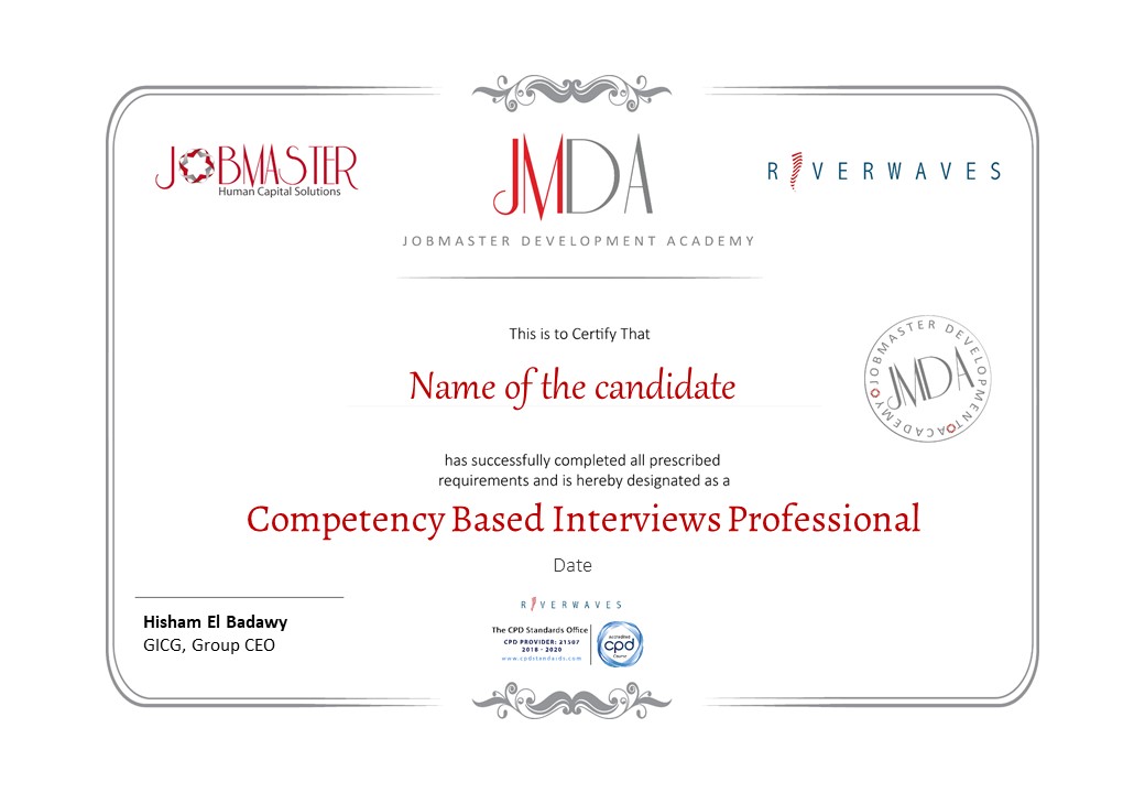 JMDA Certification image