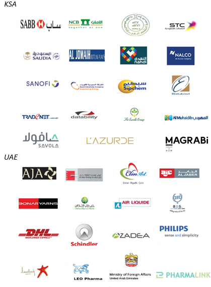 Client logos, GCC region
